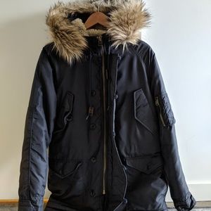J.Crew Snorkel jacket Parka Vintage Navy